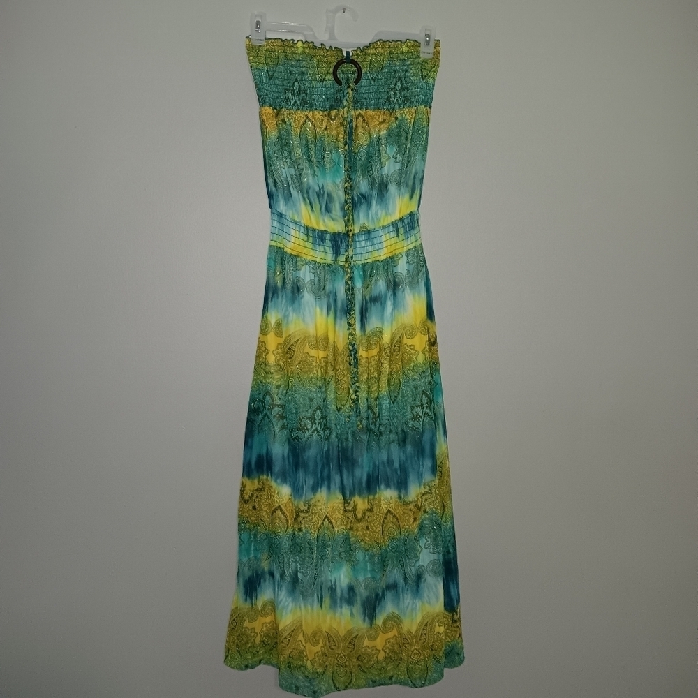 Grass collection women's maxi dress tye dye size M fairy
